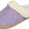 Luxehome Women's Cozy Fleece House Slippers Light Purple 6-6.5 B(M) Us - $28.95
