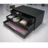 Kingfom 4 Small Drawer Pu Leather Office Desk Organizer Multi-Functional Stat.. - $11.95