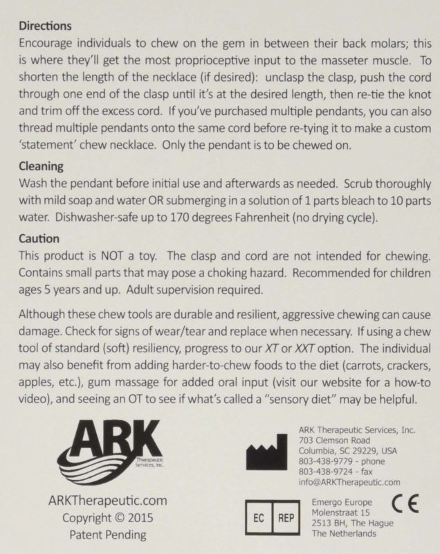 Ark's Krypto-Bite Chewable Gem Necklace Chewelry (Soft Magenta) - $20.95