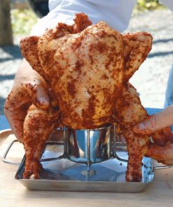 Steven Raichlen Best Of Barbecue Beer-Can Chicken Rack With Canister And Drip.. - $23.95