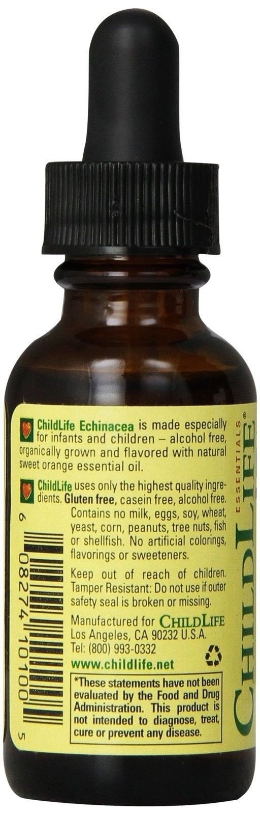 Child Life Echinacea Glass Bottle 1-Ounce Orange 1 Oz - $8.95