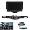 Backup Camera And Monitor Kit For Caruniversal Waterproof Rear-View License P.. - $187.95