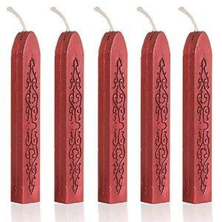Pack Of 5 Classic Cord Wick Vintage Sealing Wax Stamp Stick Initial Letter We.. - $10.95