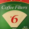 Melitta Cone Coffee Filters Natural Brown No. 6 40-Count Filters (Pack Of 12) - $33.95