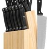 Cookdazzle 14-Piece Knife Set And Wood Block - $14.95