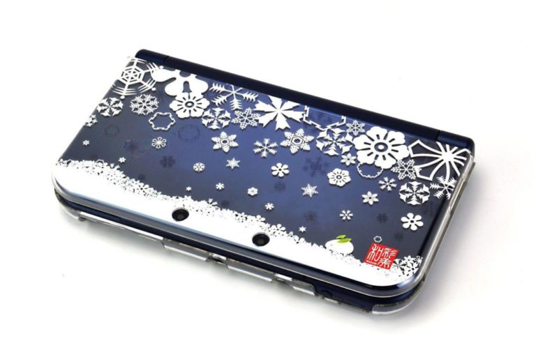 Gametech New3Ds Xl -Wasabi- Clear Crystal Cover "Snow Crystal And Snow Rabbit" - $33.94