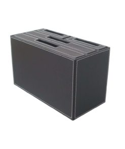 Kingfom 4 Small Drawer Pu Leather Office Desk Organizer Multi-Functional Stat.. - $42.95