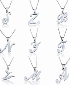 Jstyle Jewelry Stainless Steel Mens Womens Name Initial Letter Pendant Neckla.. - $12.95