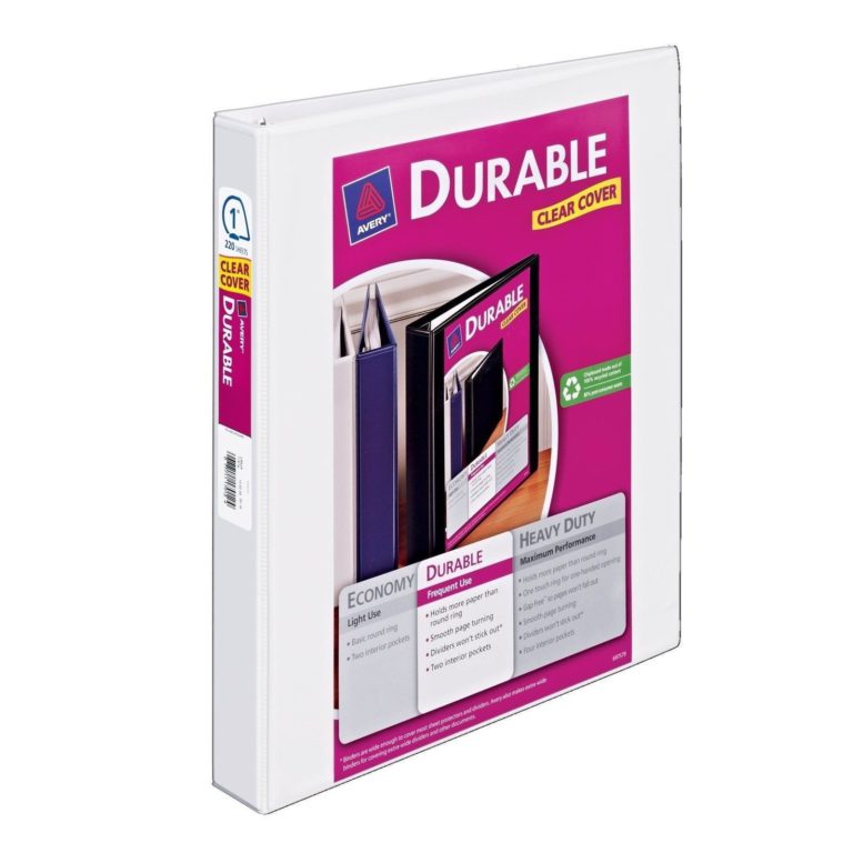 Avery Durable View Binder With 1-Inch Slant Ring Holds 8.5 X 11 Inches Paper .. - $7.95