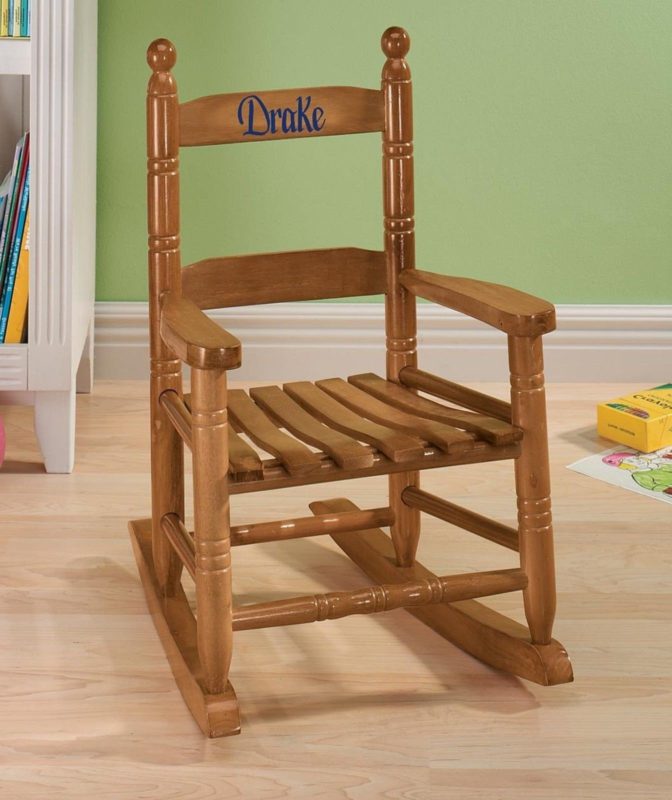 Miles Kimball Personalized Child's Natural Rocker - $45.95