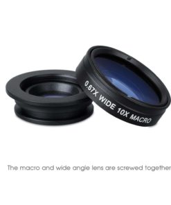 Mpow 3 In 1 Clip-On 180 Degree Supreme Fisheye Lens 0.67X Wide Angle Lens 10X.. - $15.95