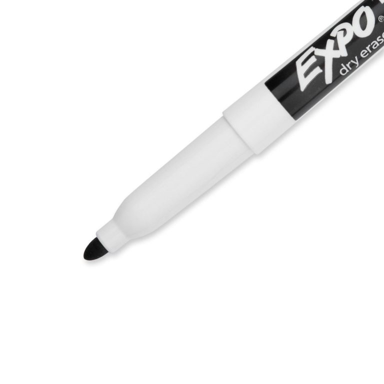 Expo Low-Odor Dry Erase Markers Fine Point 12-Pack Black - $10.95