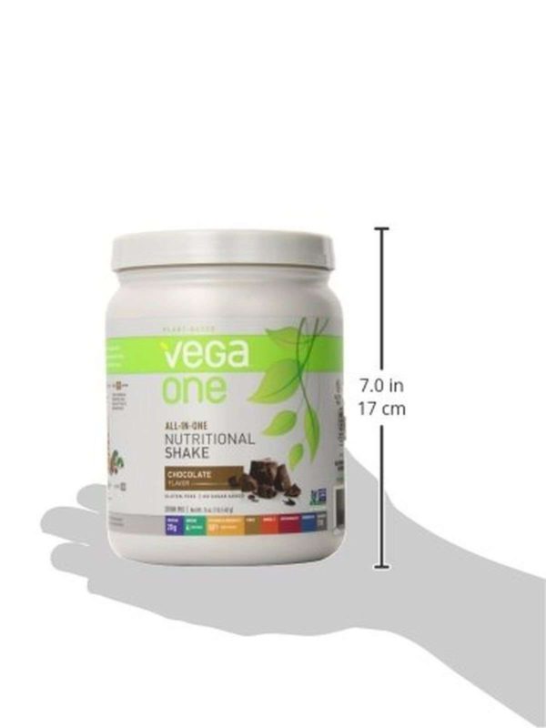 Vega One All-In-One Nutritional Shake Chocolate 16 Ounce Small Tub - $33.95