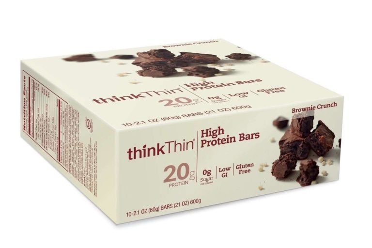 Thinkthin High Protein Bars Brownie Crunch 2.1 Ounce (Pack Of 10) 10 Count - $19.95