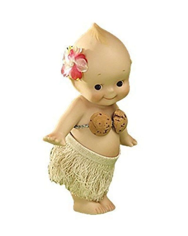 Sekiguchi Authentic Collectible Kewpie Doll Made Of Bisque 4.75". "Hawaii". L.. - $198.95