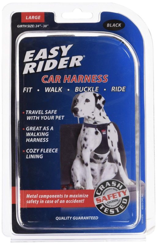 Easy Rider Car Large Harness For Dogs Black - $21.95