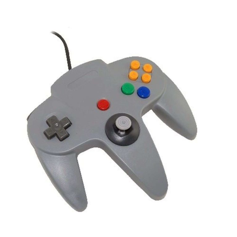 Retro-Link Wired N64 Style Usb Controller For Pc & Mac Grey - $19.95