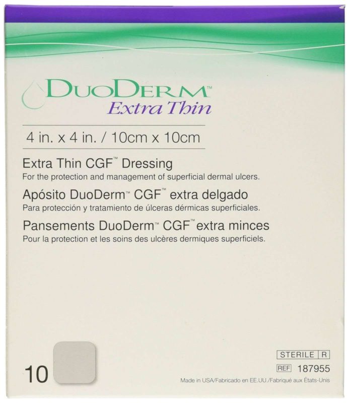 Duoderm Extra Thin Cgf Dressing - 4 X 4" - Box Of 10 1 Box With 10 Units - $26.95