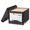 Bankers Box R-Kive Heavy-Duty Storage Boxes Letter/Legal Woodgrain 12 Pack (0.. - $25.95