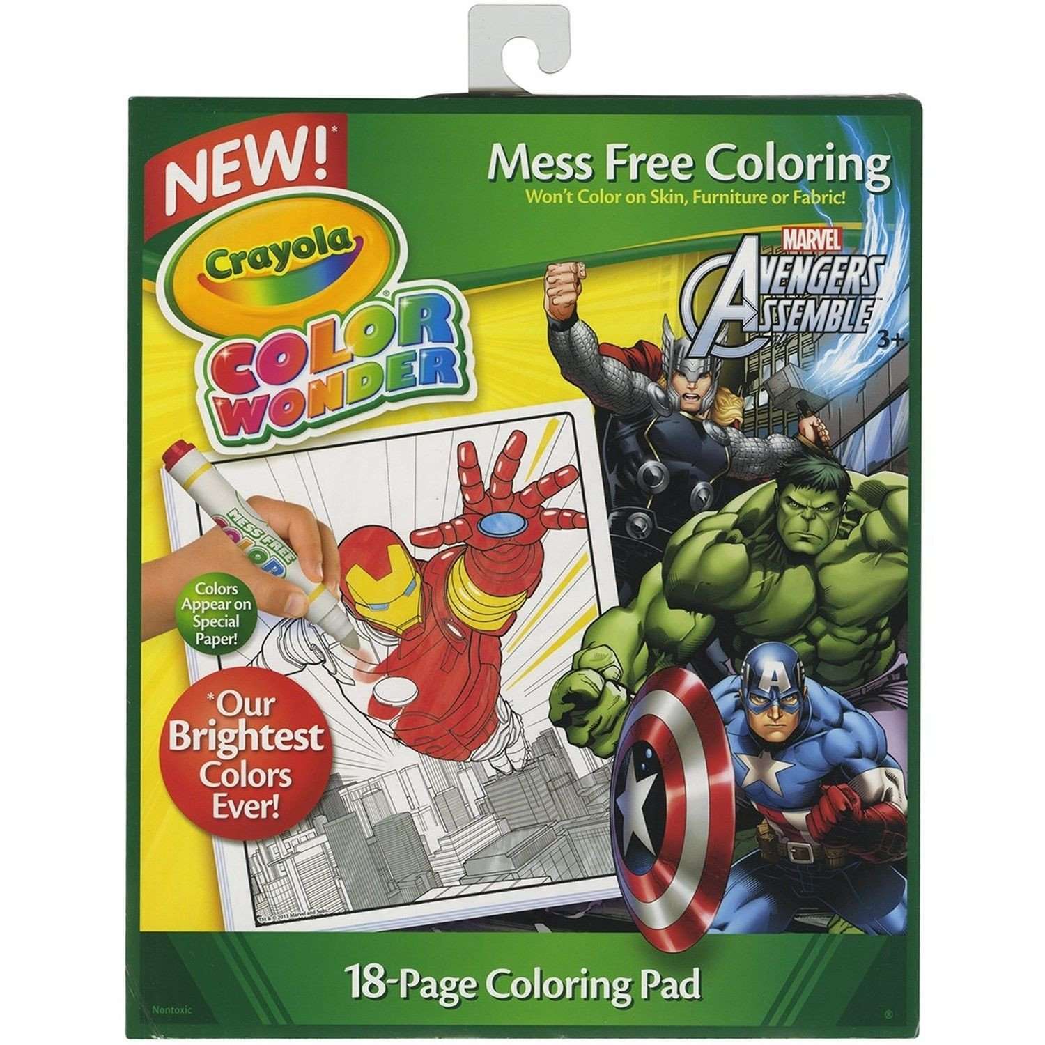 Crayola Color Wonder Coloring Pad Avengers 1 Pack - Swiftsly