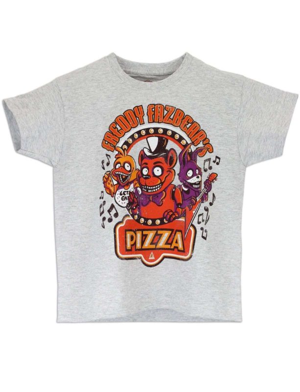 Character Boys' Five Nights At Freddy's T-Shirt Grey 8 - $30.95