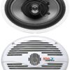 Boss Audio Mr60W Marine 6.5" 2-Way 200-Watt Full Range Speakers White One Size - $27.95