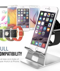 Moko Apple Watch & Iphone Stand Solid Aluminum Alloy Dual Charging Stand Stat.. - $16.95