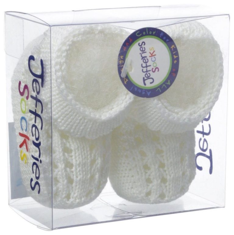 Jefferies Socks Unisex-Baby Newborn Pointelle Bootie White - $19.95