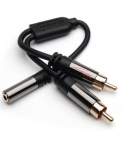 Kabeldirekt (05 Ft) Y Adapter ( 1 X 3.5Mm Female To 2 X Rca Male) - Pro Series - $11.95