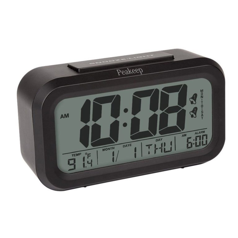 Peakeep Battery Digital Alarm Clock With 2 Alarms For Optional Weekday Modesn.. - $16.95