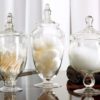 Mygift Clear Glass Apothecary Jars Wedding Centerpiece Candy Storage Bottles .. - $21.95