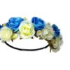 Rose Flower Crown Circlet Tiara Handmade Headband:A1 (Blue) Blue - $13.95
