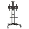 Mount Factory Rolling Tv Stand Mobile Tv Cart For Flat Screen Led Lcd Oled Pl.. - $18.95