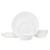 Corelle Livingware 18-Piece Glass Dinnerware Set Winter Frost White Service F.. - $16.95