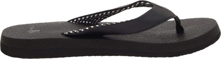 Sanuk Women's Yoga Mat Flip-Flop Black 6 B(M) Us - $35.95