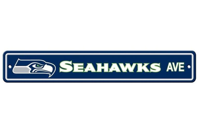 Bsi Products Bsi Nfl Seattle Seahawks Plastic Street Sign Multi 4 X 24-Inch - $14.95