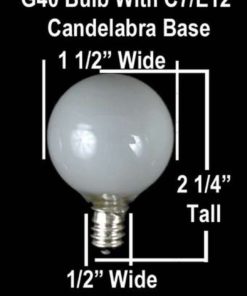 Brightown Clear Globe G40 Screw Base Light Bulbs 1.5-Inch Pack Of 25 - $18.95