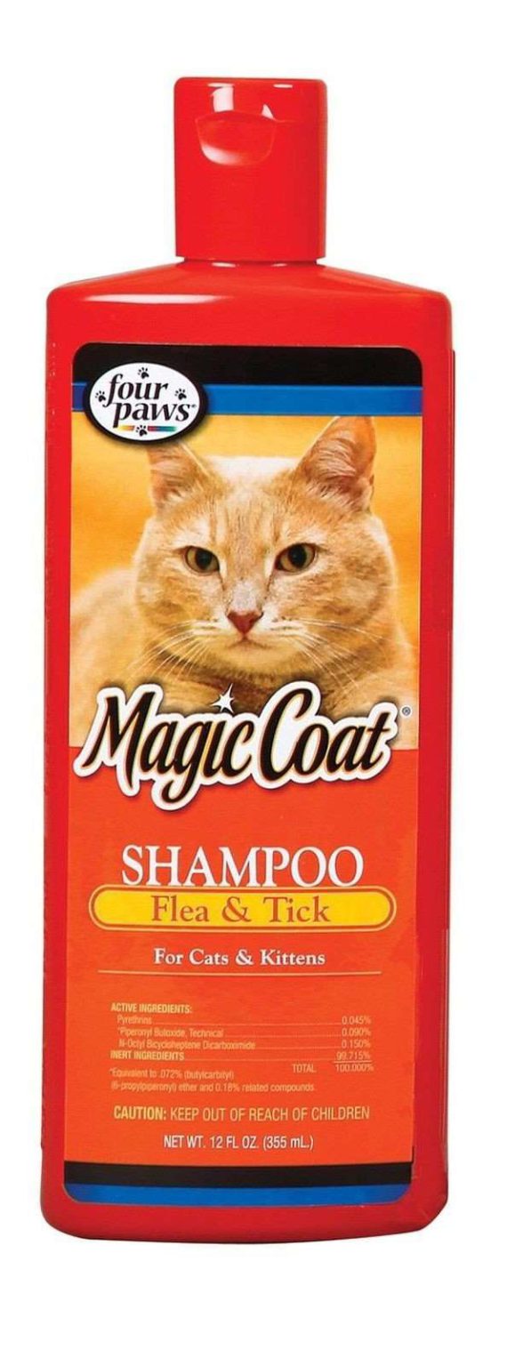 Four Paws Magic Coat Flea And Tick Cat Grooming Shampoo 12Oz - $12.95