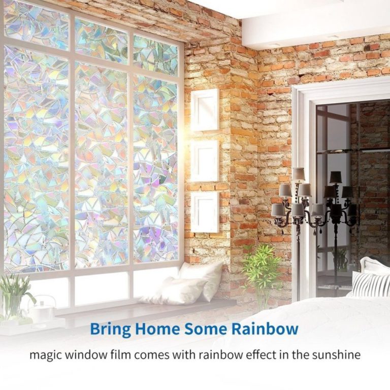 Rabbitgoo 3D No Glue Static Decorative Frosted Privacy Window Films For Glass.. - $19.95