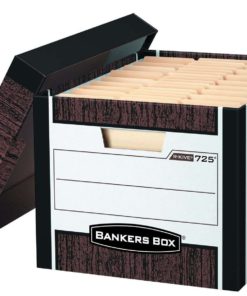 Bankers Box R-Kive Heavy-Duty Storage Boxes Letter/Legal Woodgrain 12 Pack (0.. - $58.95