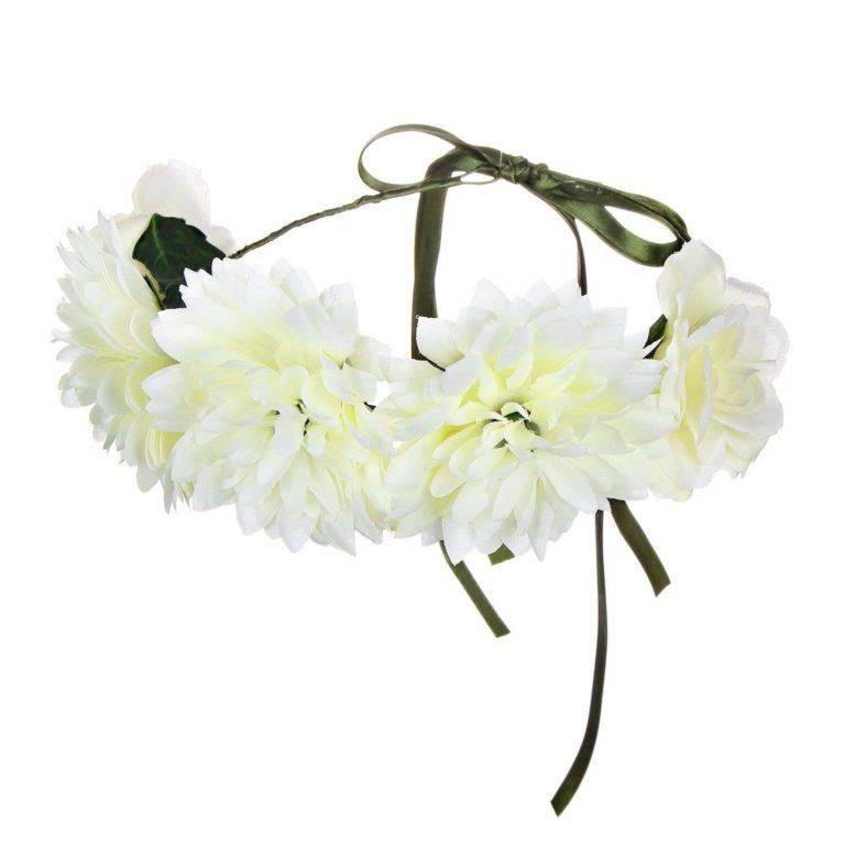Valdler Flower Wreath Headband Floral Crown Garland Halo For Wedding Festivals - $13.95