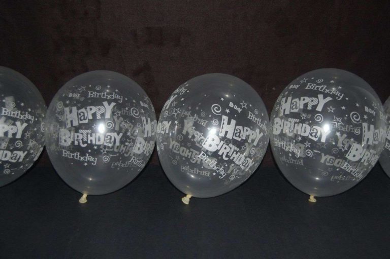 11 Inch Glow In The Dark Happy Birthday Latex Balloons- 10Pck - $15.95