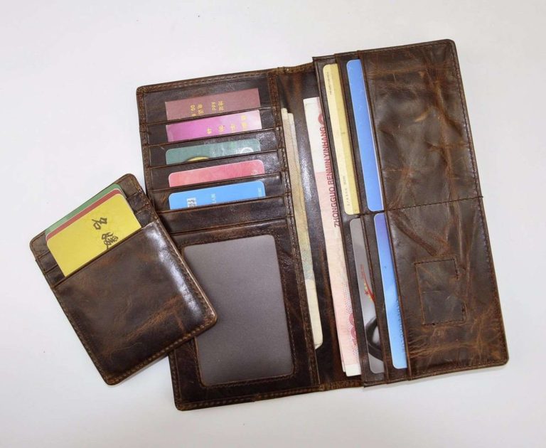 Le'Aokuu Mens Genuine Leather Bifold Wallet Organizer Checkbook Card Case - $33.95