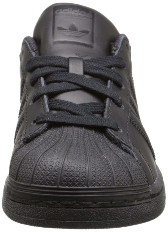 Adidas Originals Superstar C Basketball Shoe (Little Kid) Black/Black/Black - $57.95