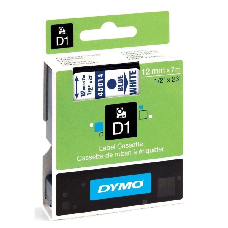 Dymo Standard D1 Self-Adhesive Polyester Tape For Label Makers 1/2-Inch Blue .. - $16.95