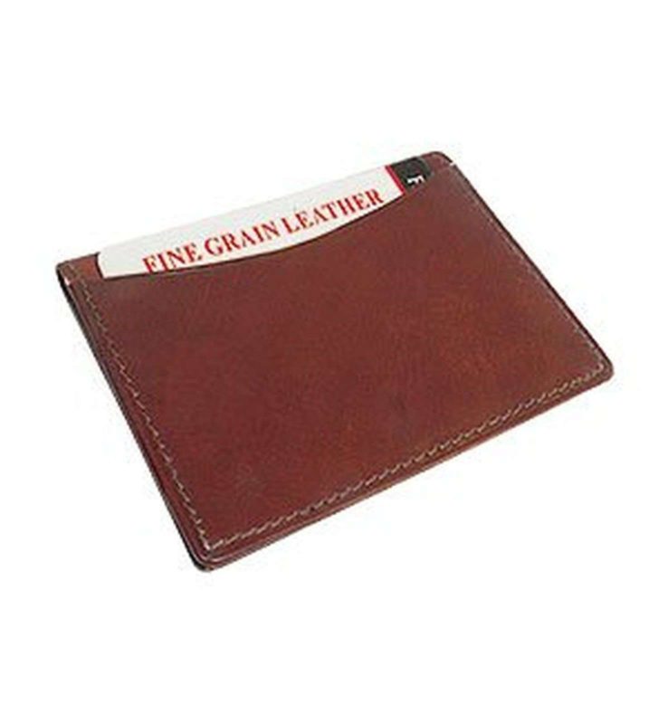 Mw580Bd 3" X 4" Mens Leather Credit Card Holder Burgundy Wallet - $14.95