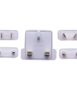 5 Piece International Ac Plug Adapter Set For Europe; Middle East & Africa; A.. - $11.95