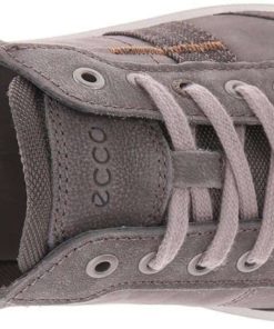 Ecco Men's Ennio Retro Fashion Sneaker Warm Grey/Cognac 5-5.5 D(M) Us - $79.95