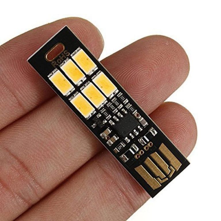 Yitee 5Pcs Usb Light Keychain Super Bright 6 Leds Mini Usb Light Lamp With Sm.. - $16.95