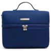 Archer Products Insulated Lunch Cooler Bag With Leather Shoulder Strap Navy B.. - $8.95